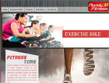 Tablet Screenshot of nundyfitness.com